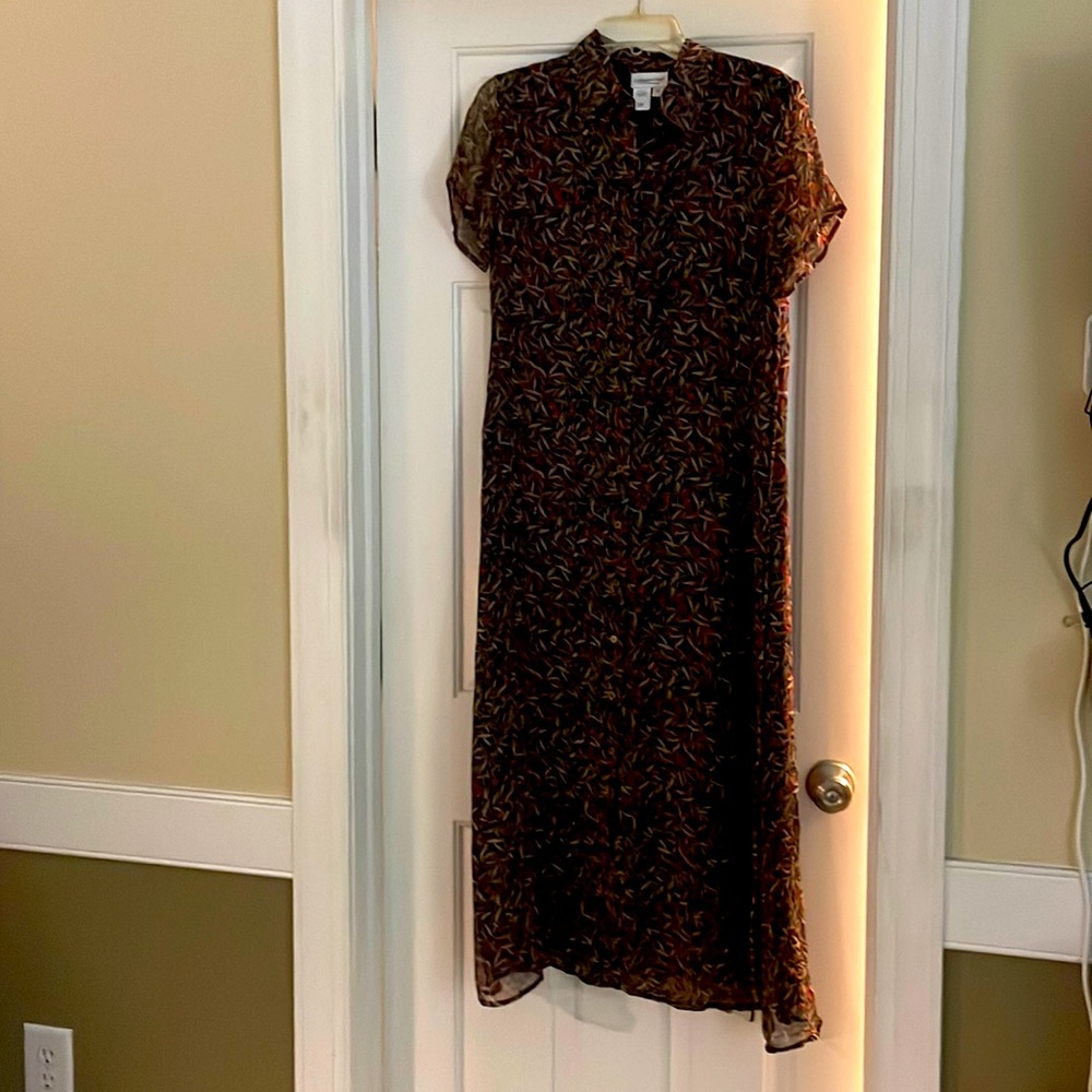 Maxi button down dress